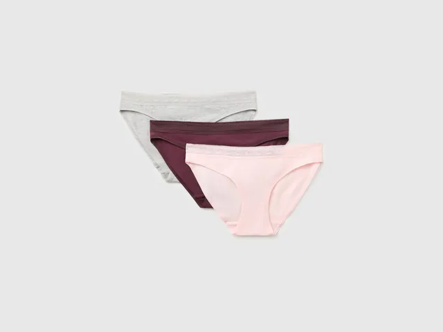 United Colors of Benetton Underwear 3 slip cotone taglia XS
