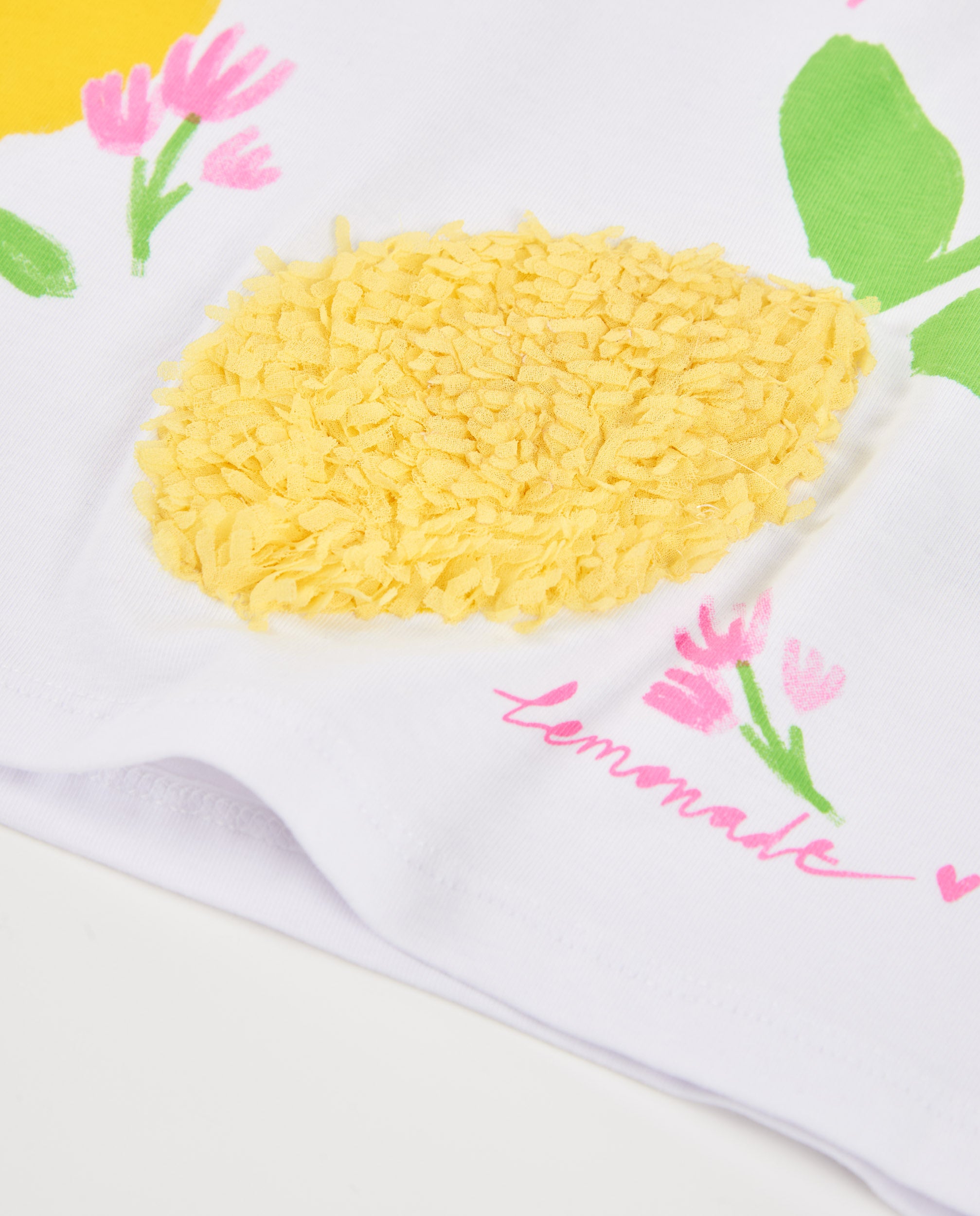 TucTuc Magliette T-shirt Limone Maglietta Bianca Neonata