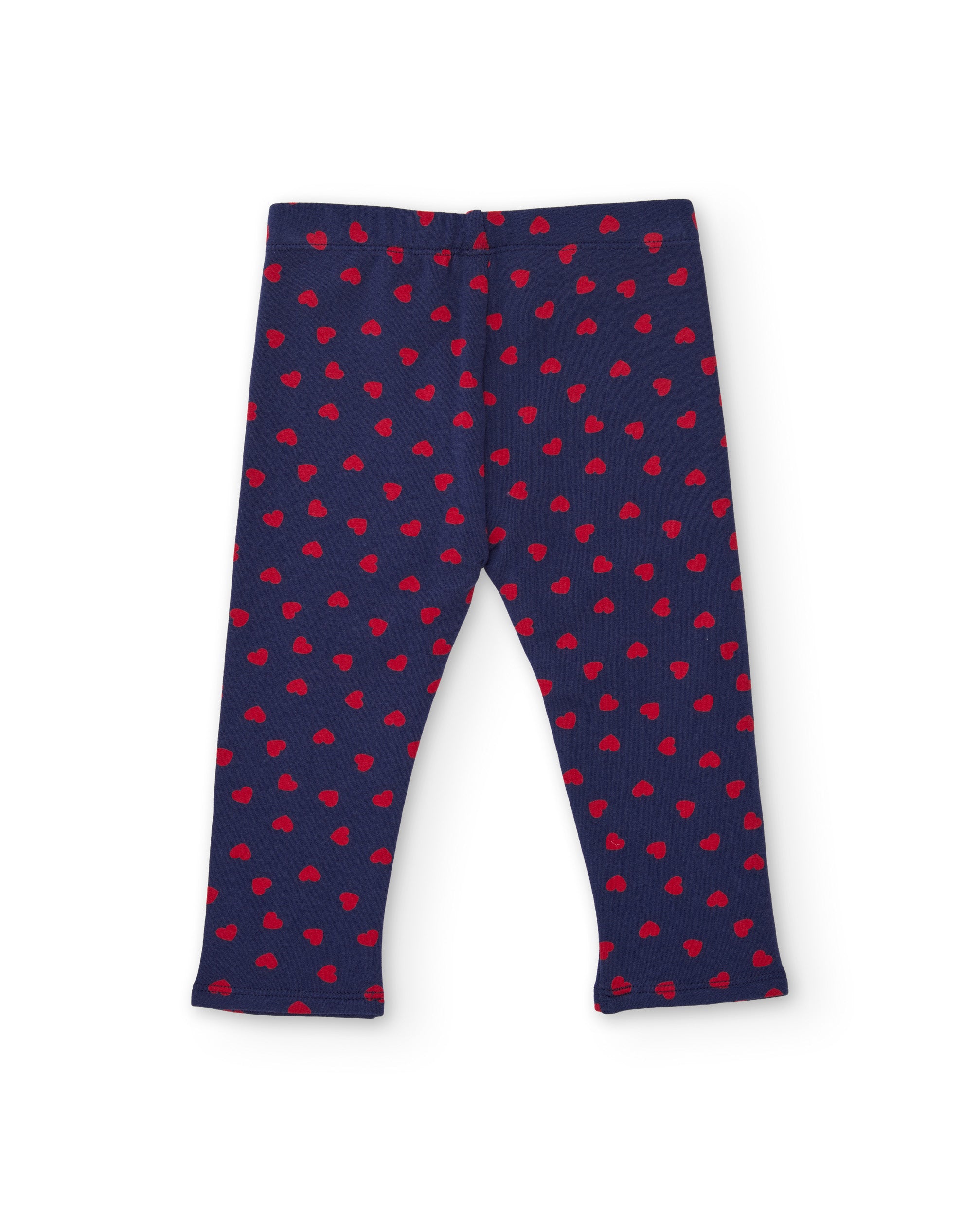 TucTuc Completi Felpa e Leggings Cuori Blu Navy Neonata
