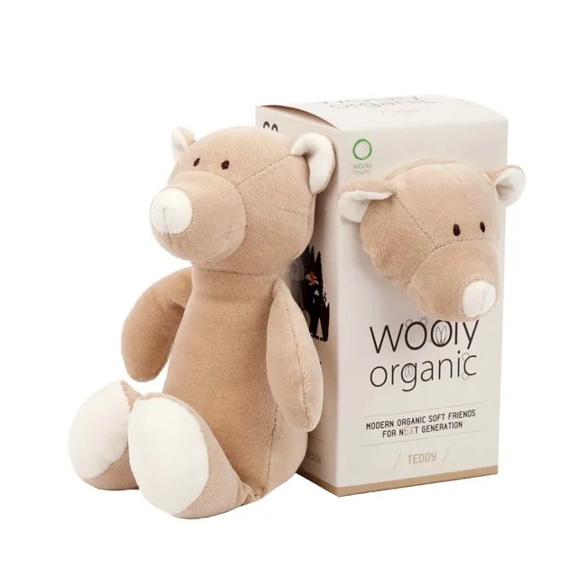 Woolly Organic Soft Toy Teddy peluche orsacchiotto cotone organico 17 cm