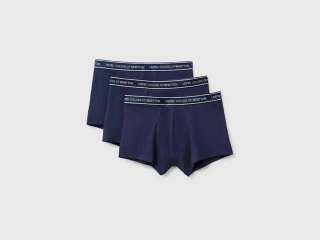 United Colors of Benetton Set three boxers boxer cotone taglia S-XL