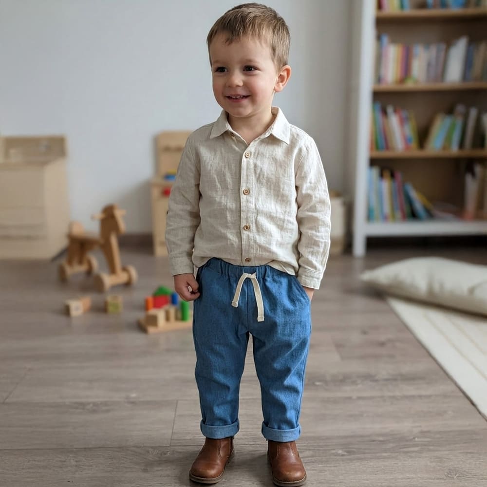 Petite Citrouille Mode Garçon Antoine Pantalone jeans cotone