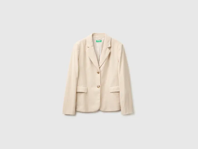 United Colors of Benetton Blazer velluto giacca monopetto regular