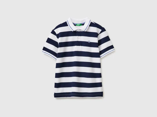 United Colors of Benetton Polo Rigata Cotone Piqué manica corta XL
