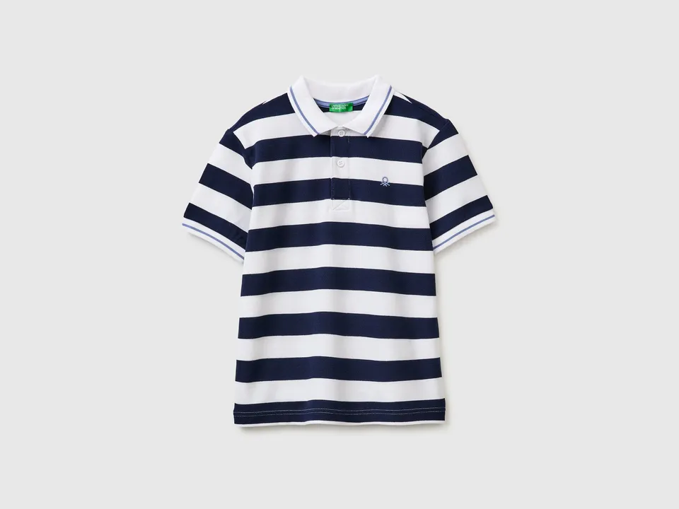 United Colors of Benetton Polo Rigata Cotone Piqué manica corta XL