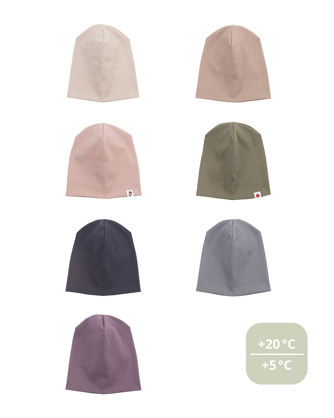 Woolly Organic Beanie Cappello Neonato Cotone Costina