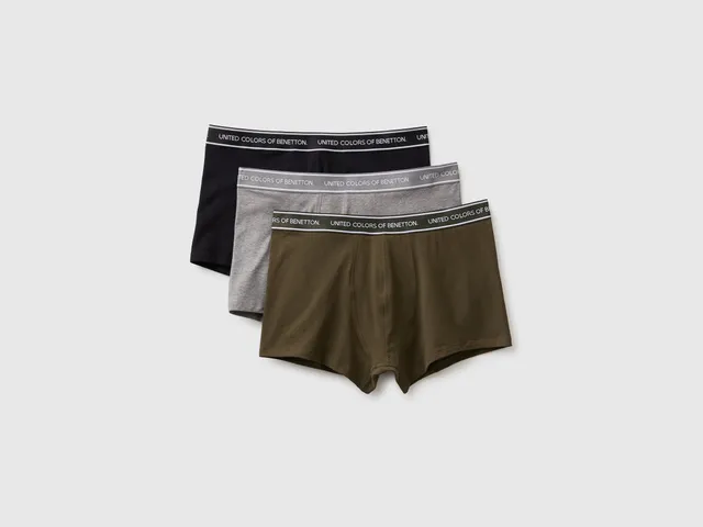 United Colors of Benetton boxer cotone 3 pezzi taglia L