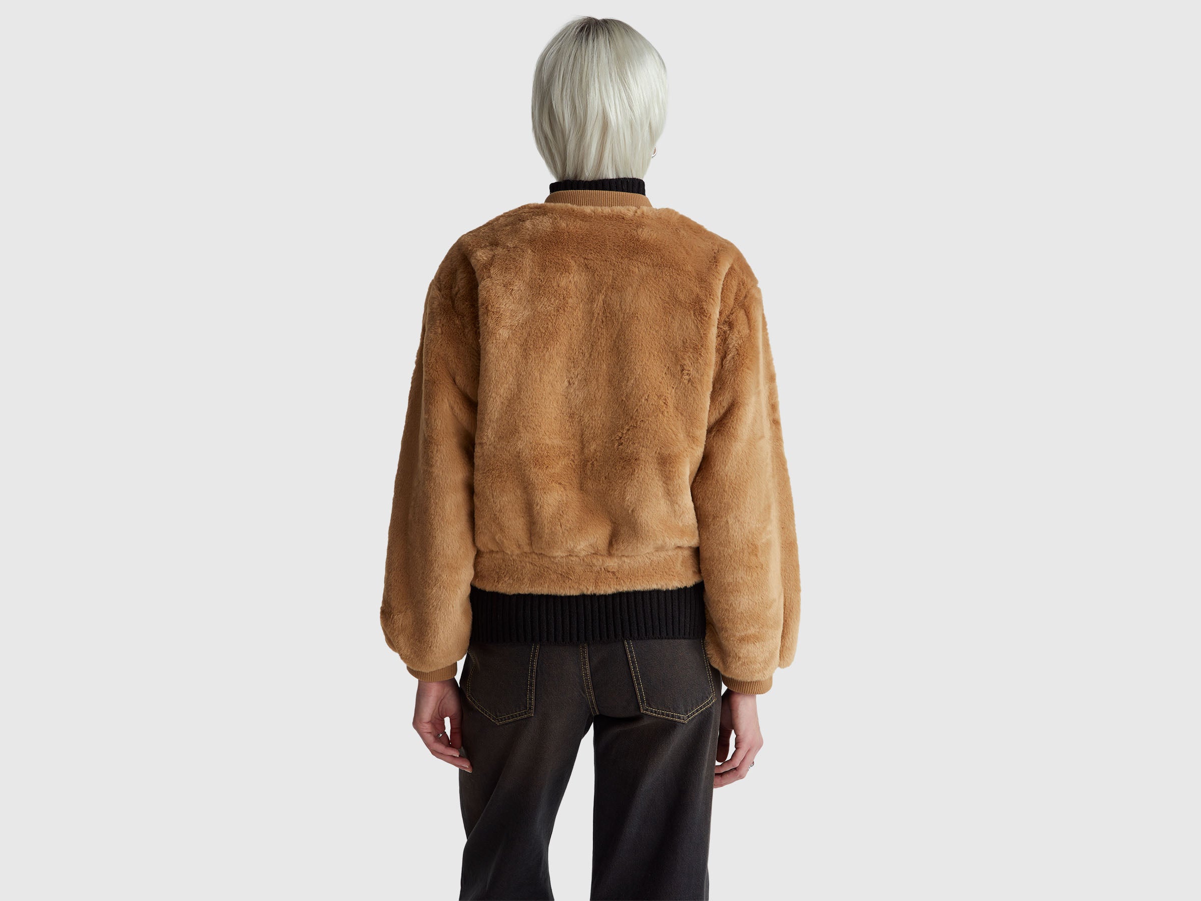 United Colors of Benetton Bomber Pelliccia Sintetica M