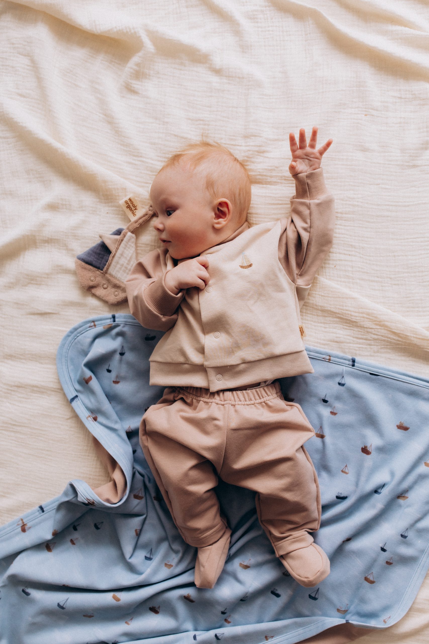 Woolly Organic Baby Blankets Blanket GOTS coperta neonato SS27 75x85
