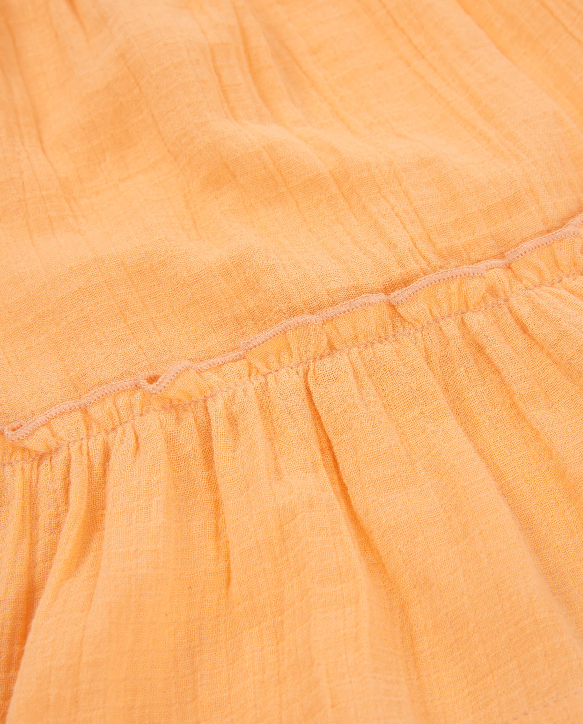 TucTuc Vestiti vestito neonato arancione volant con culottina