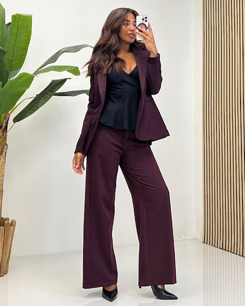 Sottosopra fi53 pantalone palazzo sabbia taglia S basic