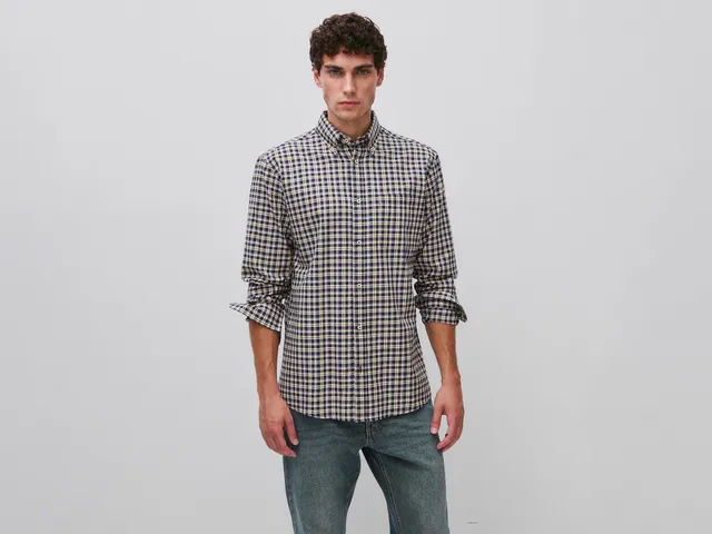 United Colors of Benetton camicia flanella cotone organico S