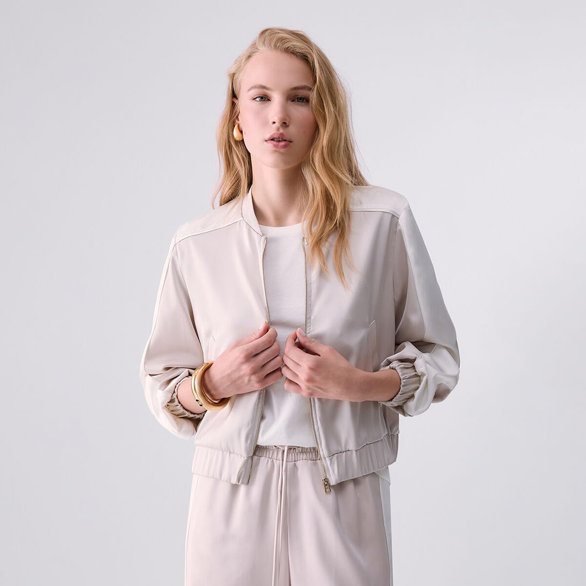 Liu Jo Giacche Giacca Raso Stretch L con Zip