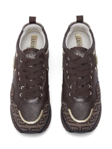 Liu Jo Sneakers Platform Monogram 35 EU suola 4,5 cm