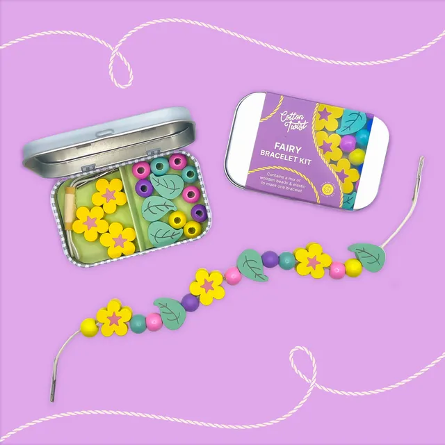 Cotton Twist Fatina mini kit creativo braccialetto legno perline