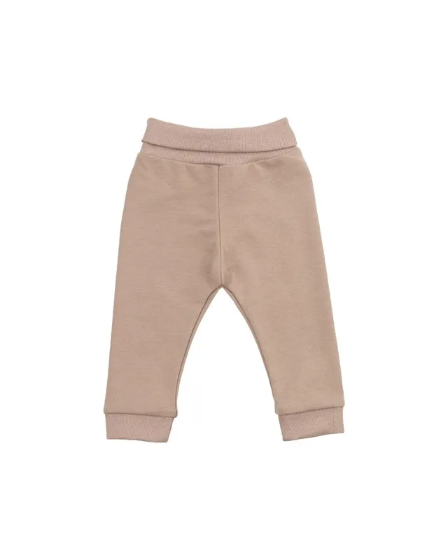 Woolly Organic Trousers pantaloni tuta cotone bio taupe