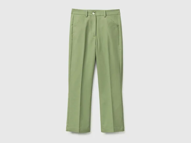 United Colors of Benetton pantaloni trombetta cotone taglia 40