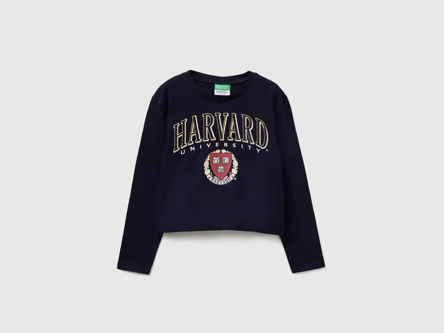 United Colors of Benetton T-Shirt Harvard Boxy Fit Cotone