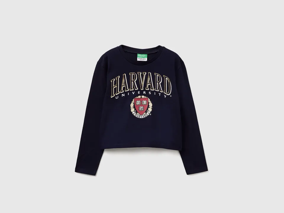 United Colors of Benetton T-Shirt Harvard Boxy Fit Cotone
