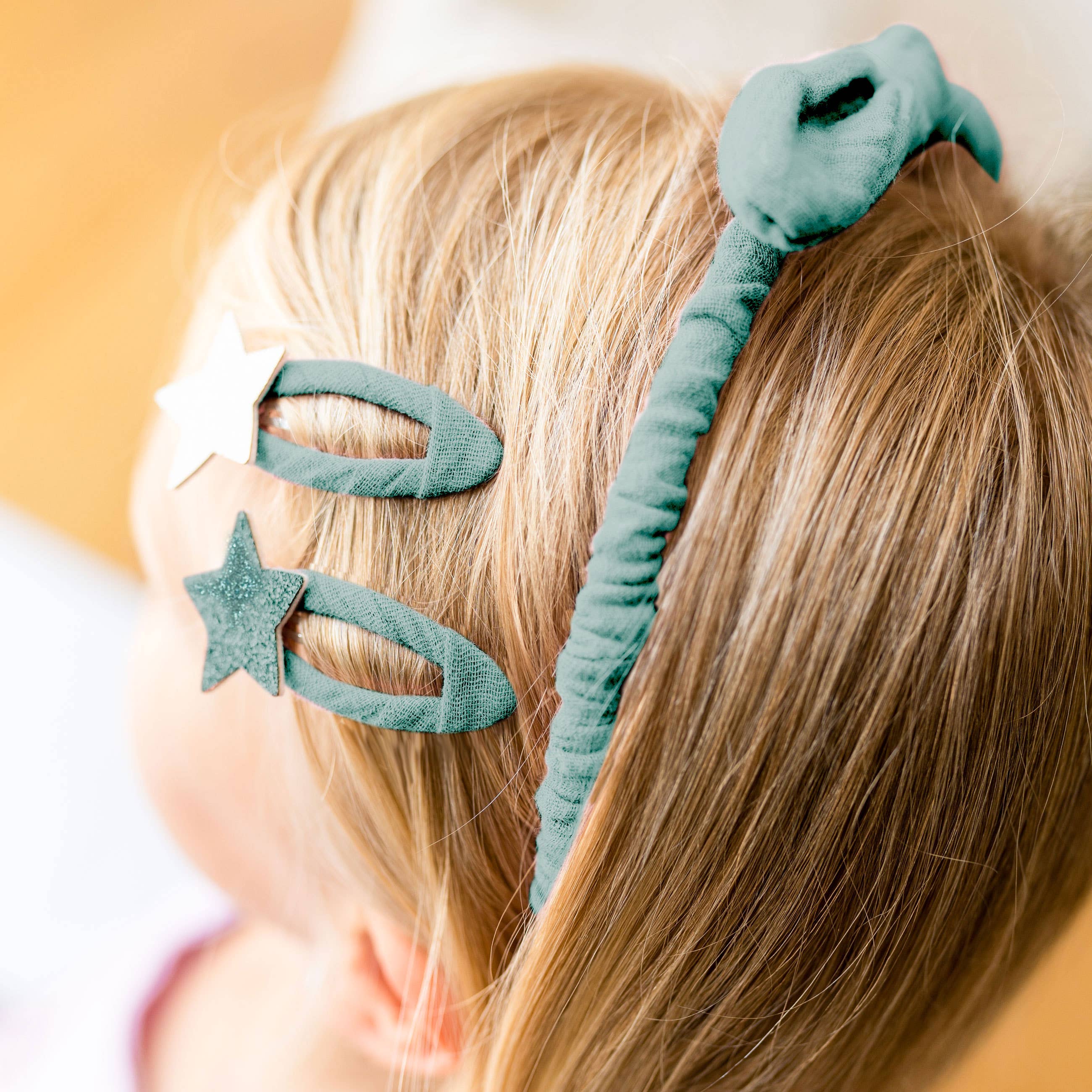 Papierdrachen Set Capelli Mussola Azzurro Bimba