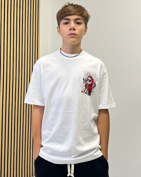 Sottosopra T-Shirt Stampa Retro Coniglio Maglietta Nero 12 Anni