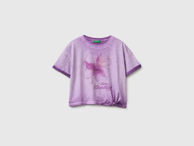 United Colors of Benetton 3085C10T3 maglietta t-shirt L cotone nodo
