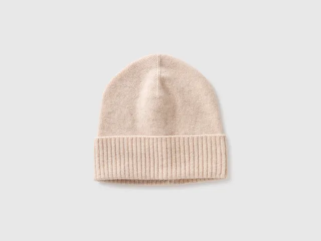 United Colors of Benetton 100% wool hat cappello lana OS