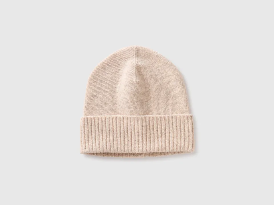 United Colors of Benetton 100% wool hat cappello lana OS