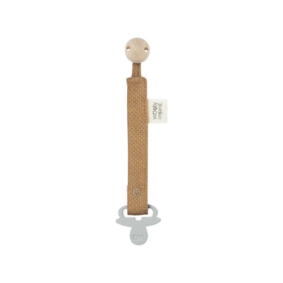 Woolly Organic Pacifier Clip Noos Portaciuccio Cotone