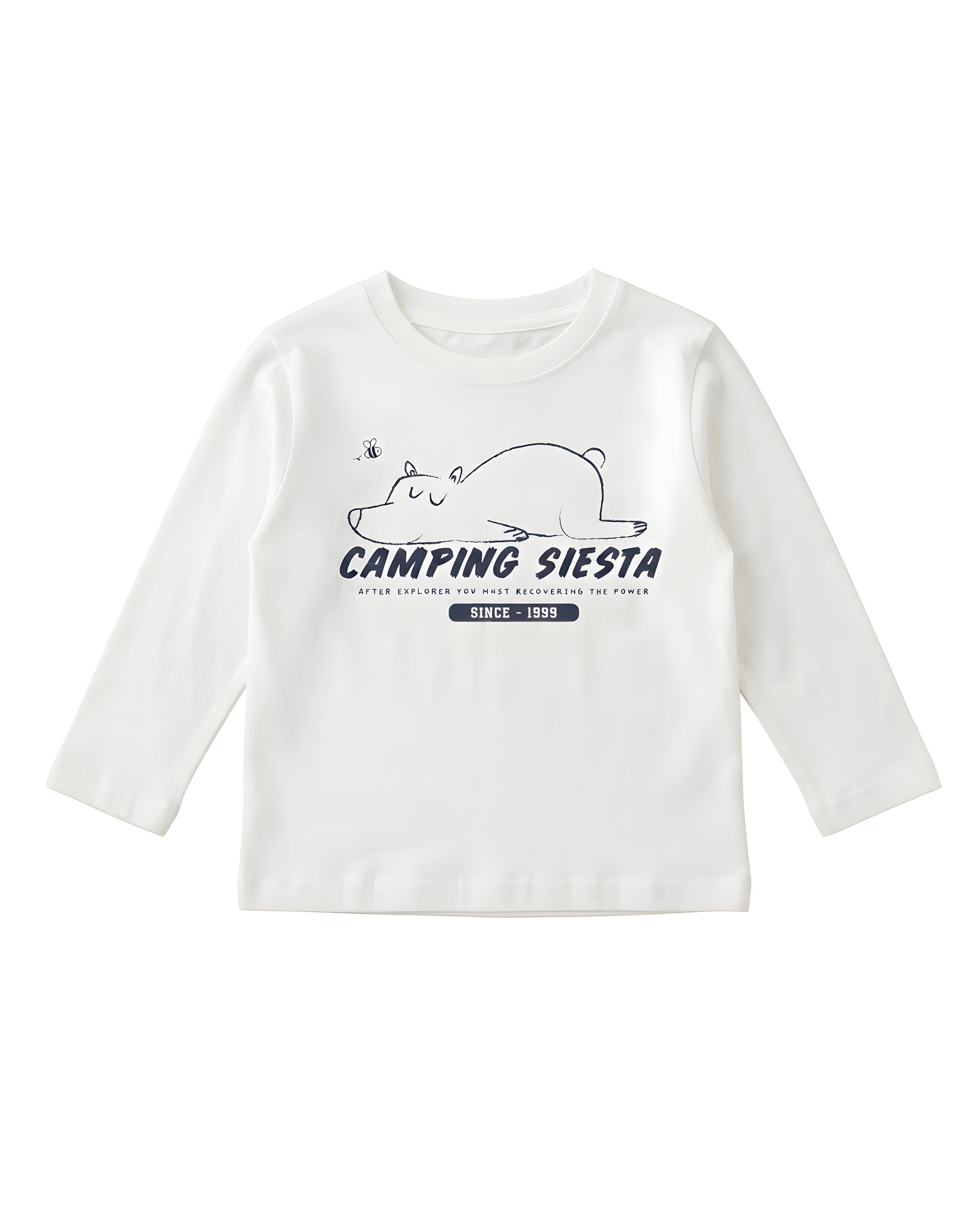 TucTuc Magliette Maglia Bambino Bianca Orso Cotone