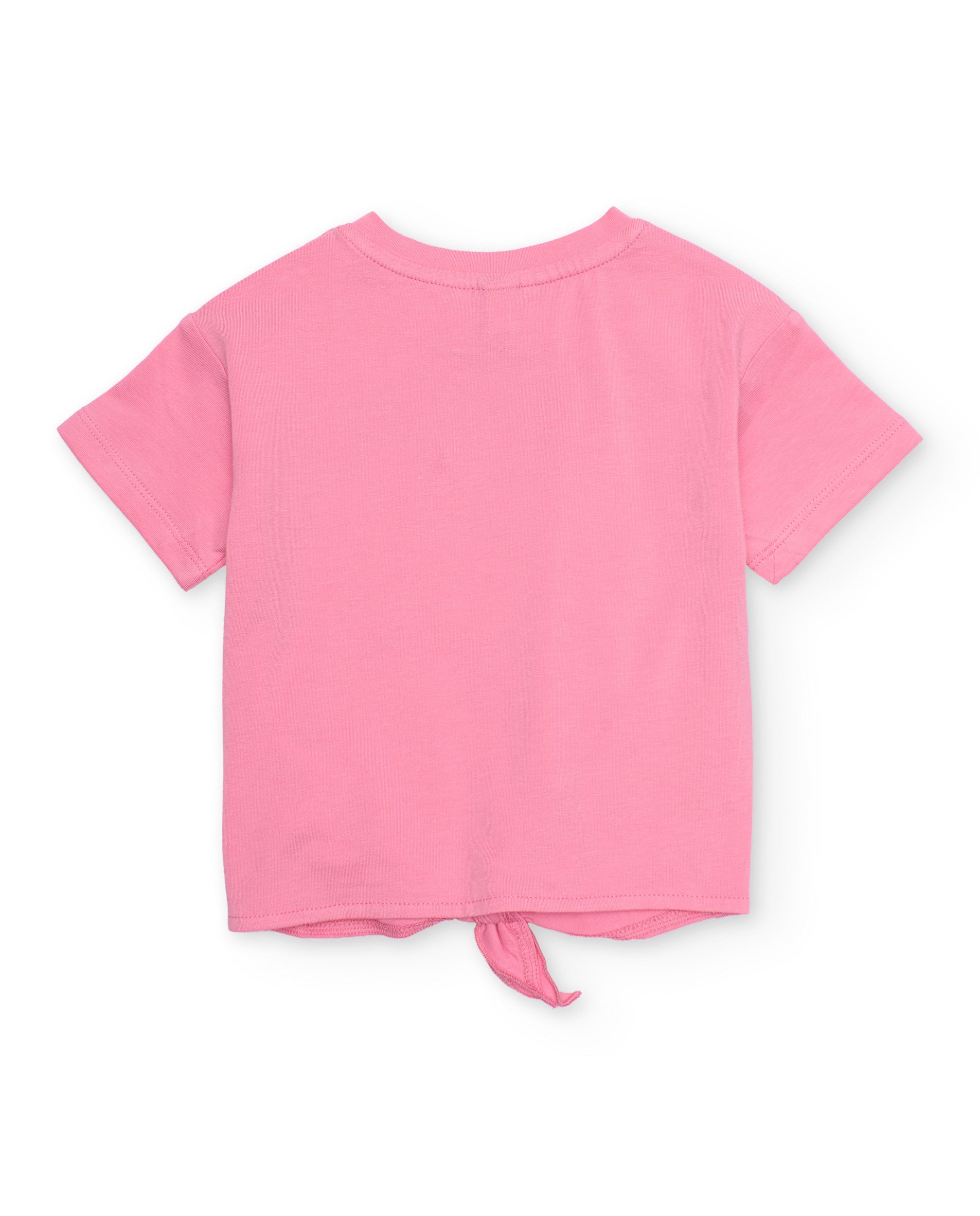 TucTuc Magliette t-shirt bambina rosa nodo stampa floreale 4 anni