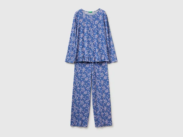 United Colors of Benetton pigiama modal fantasia floreale taglia M