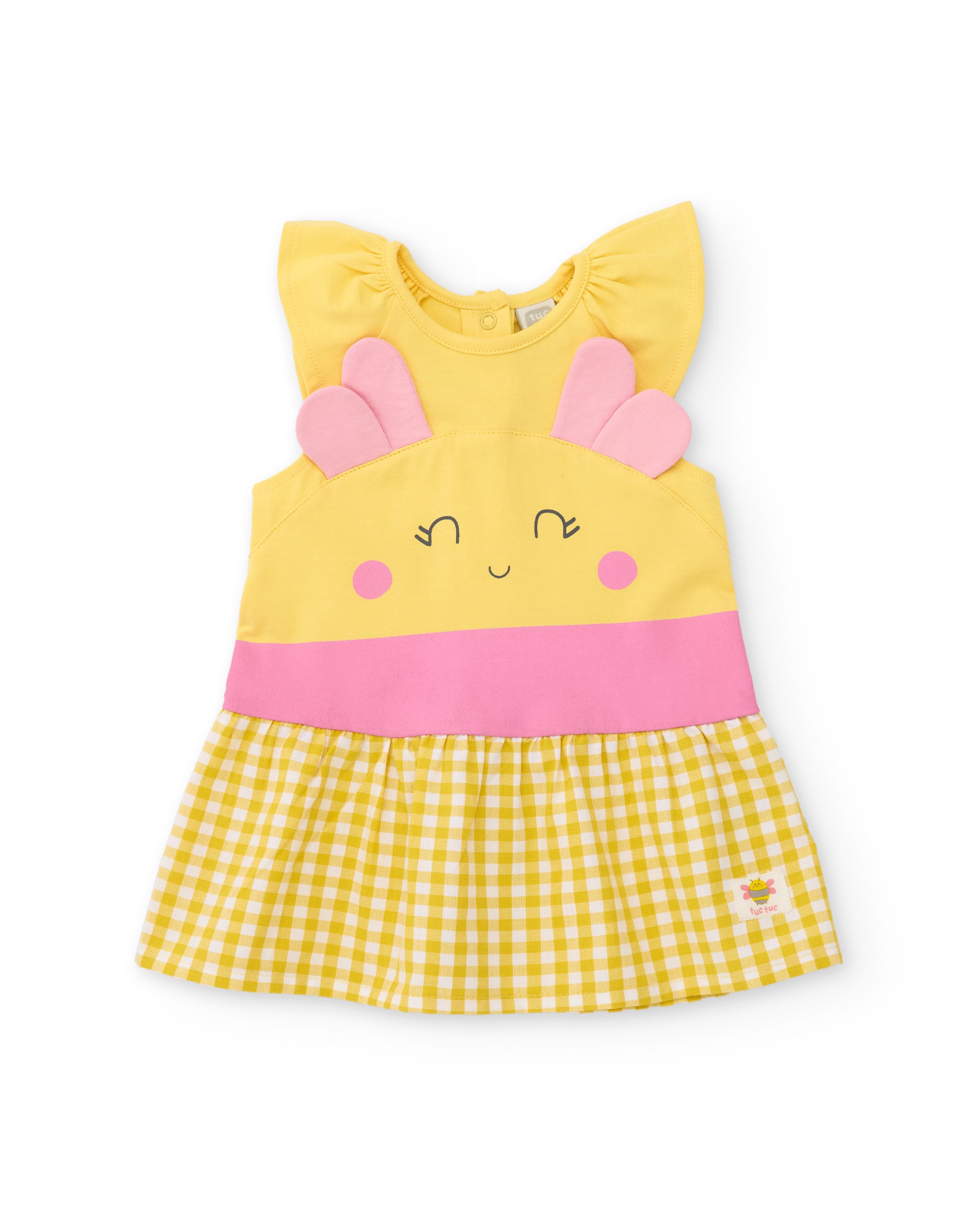 TucTuc Vestiti Vestito Neonata Giallo 2 Pezzi con Culotte