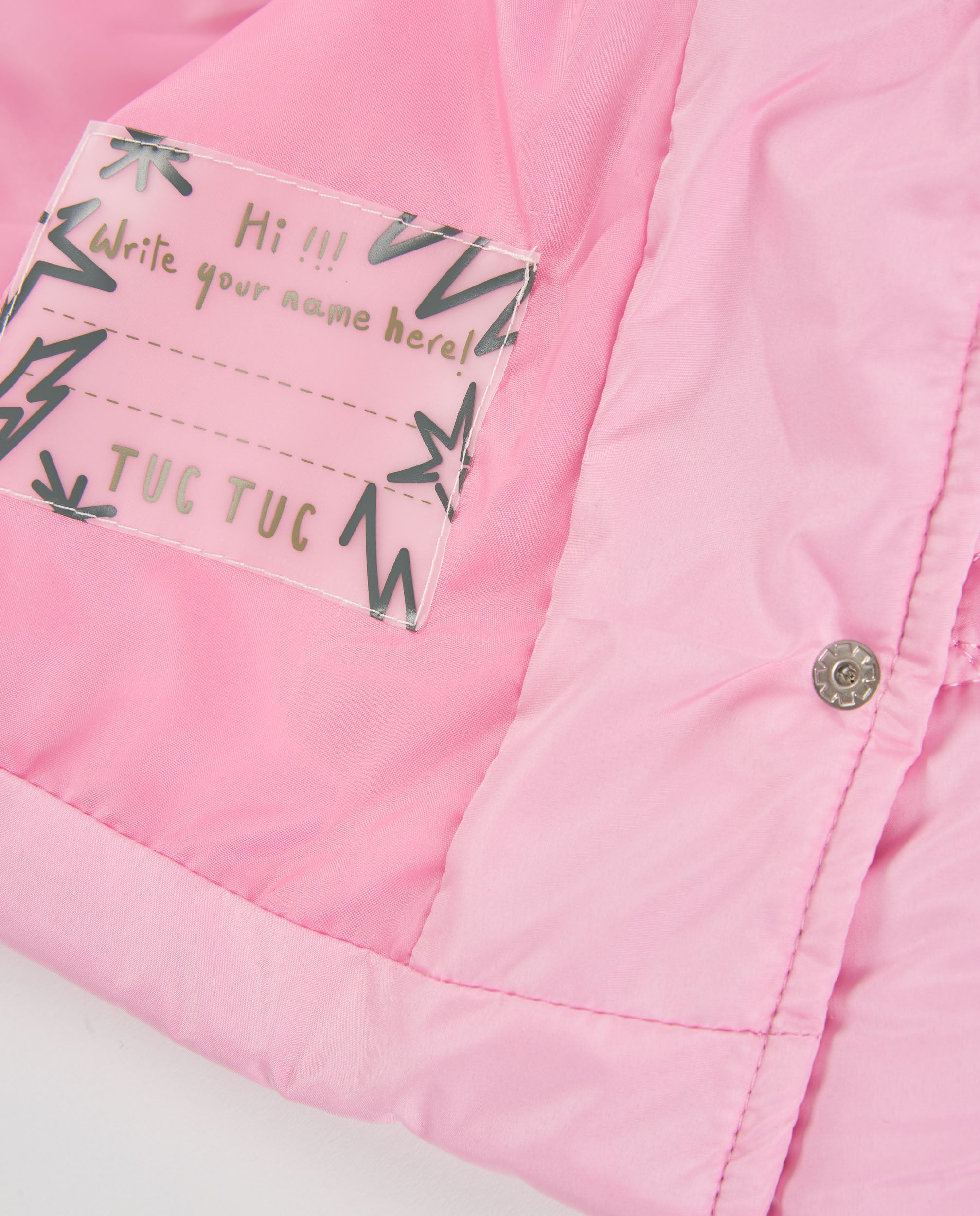 TucTuc Cappotti Piumino Bambina Rosa Fiocco Imbottito