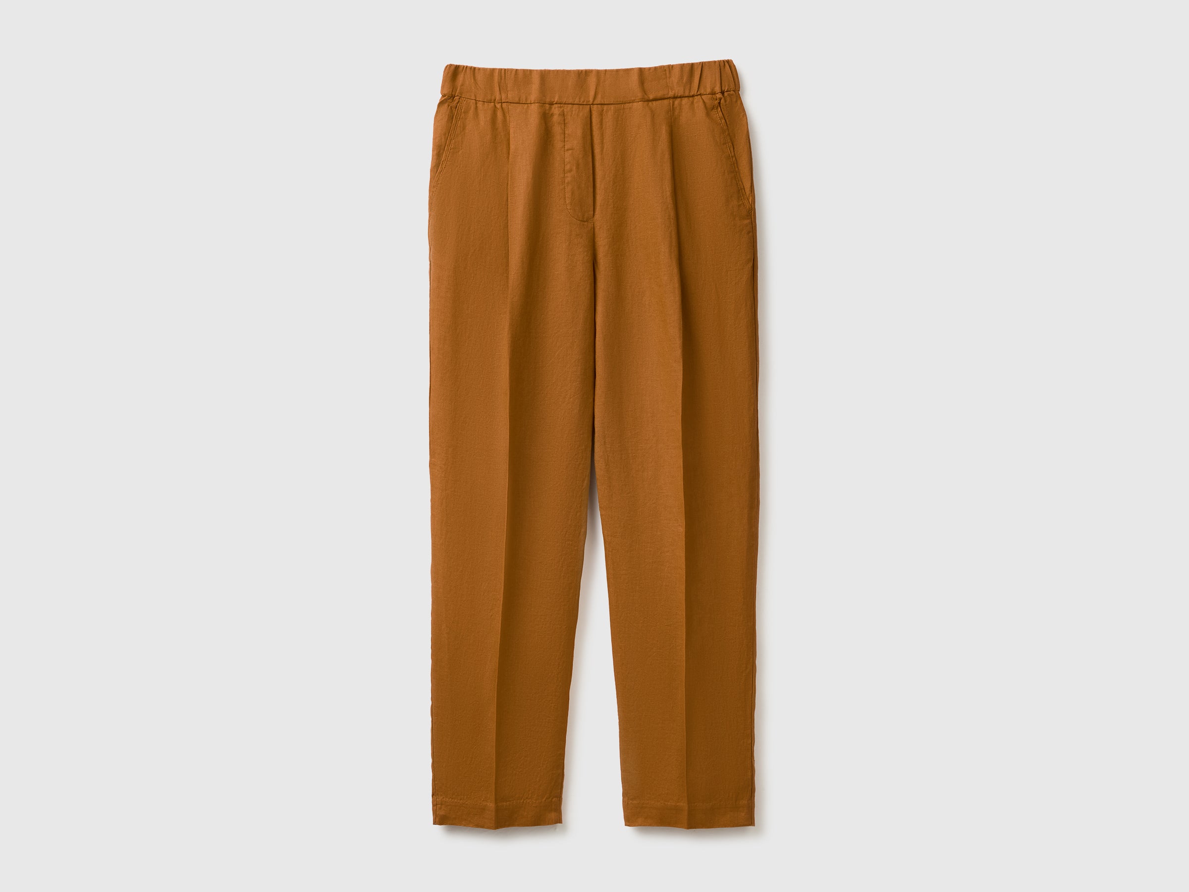 United Colors of Benetton pantaloni lino carrot