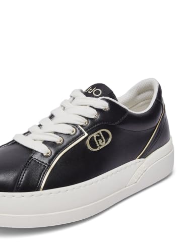Liu Jo Sneakers Pelle Bianche 35 con Logo Monogram