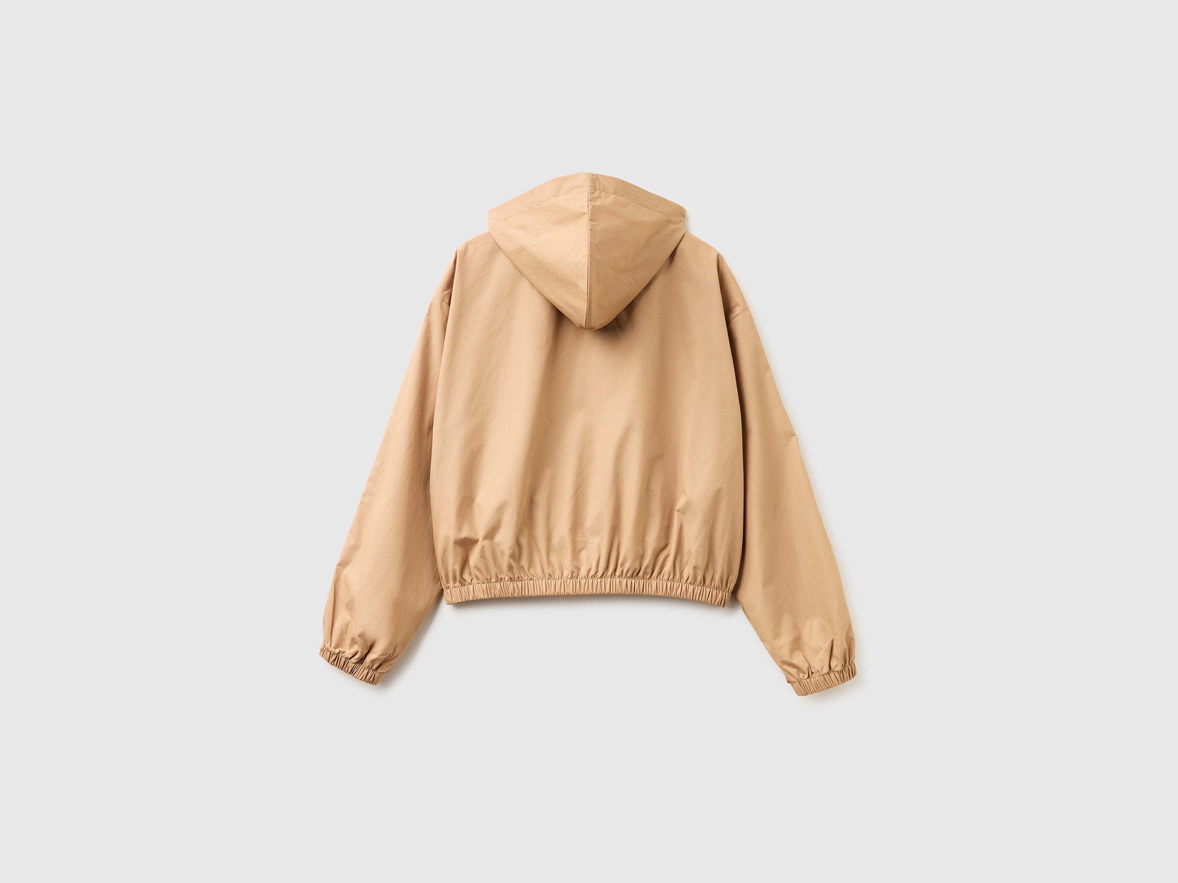 United Colors of Benetton Giacca Tela con Cappuccio Cotone