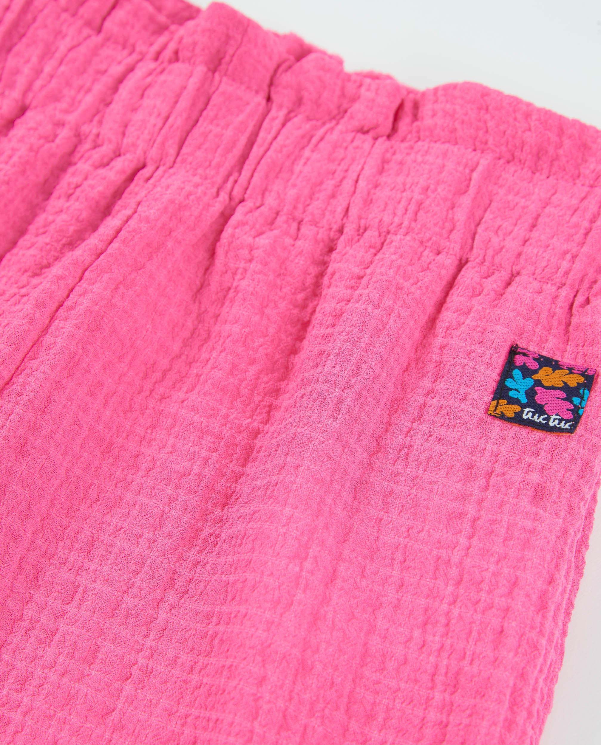 TucTuc Pantaloni Lunghi Bambina Rosa Texture Goffrata