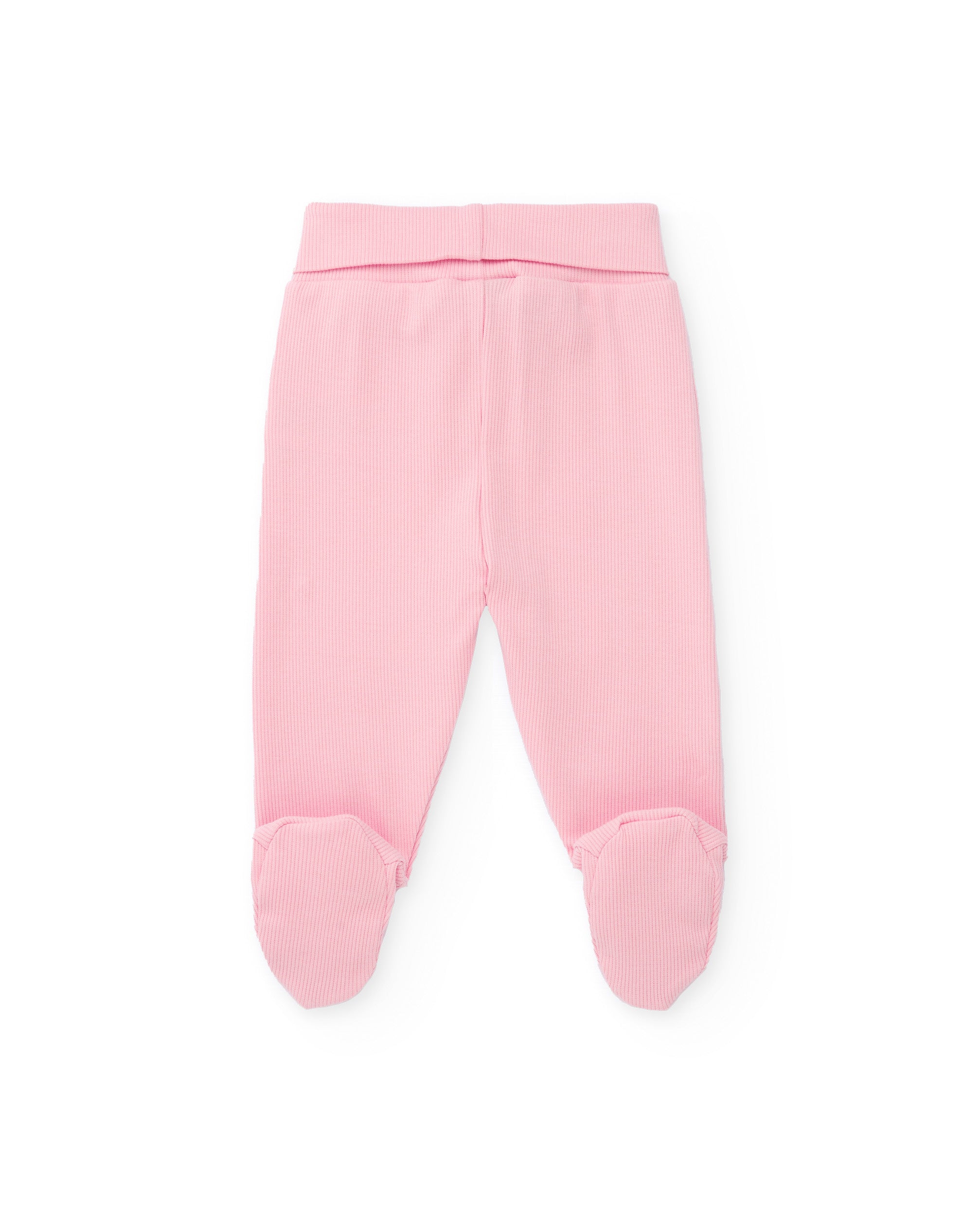 TucTuc Completi completo maglia neonata beige 2 pezzi laterale