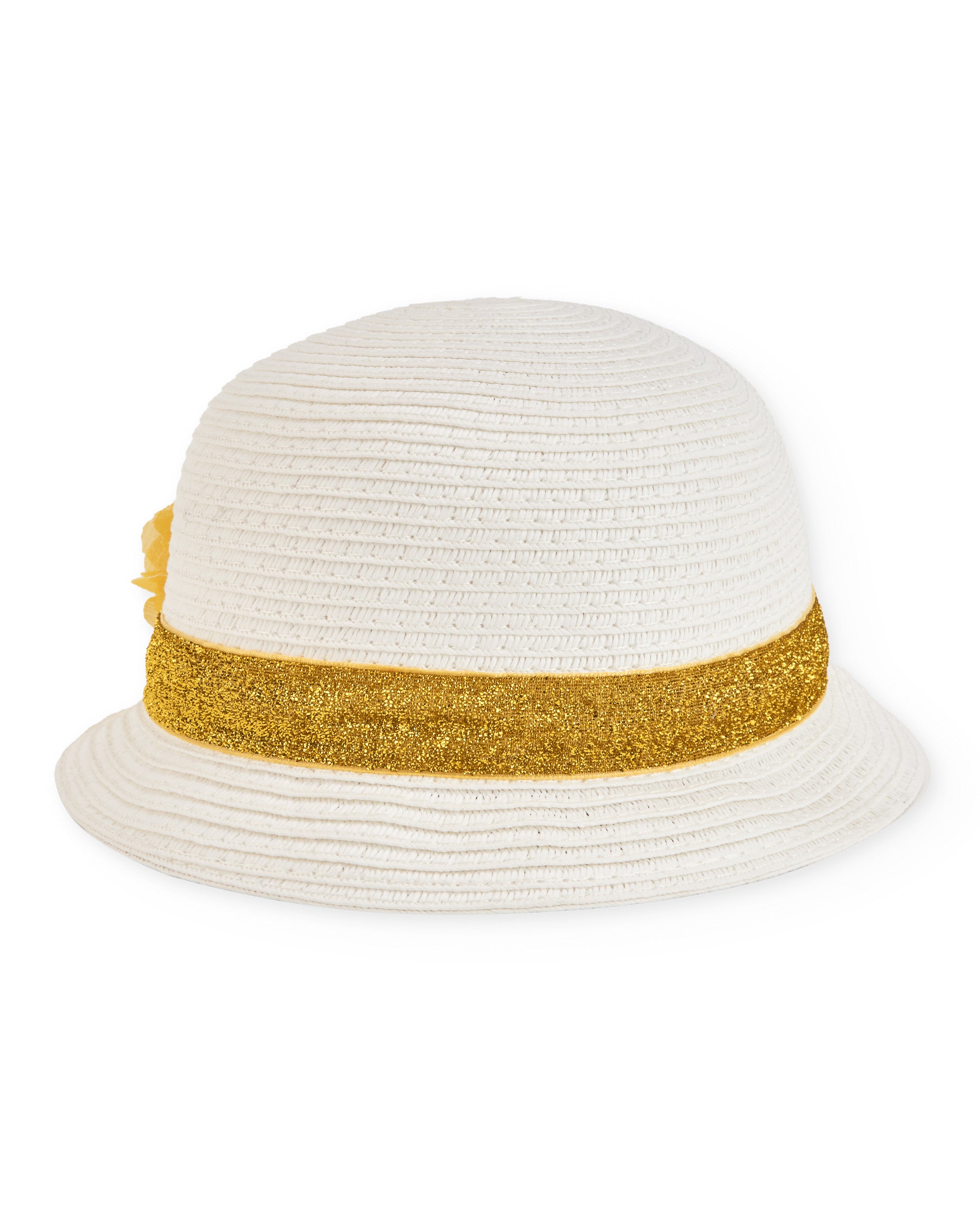 TucTuc Accessori cappello bambina bianco con fiori