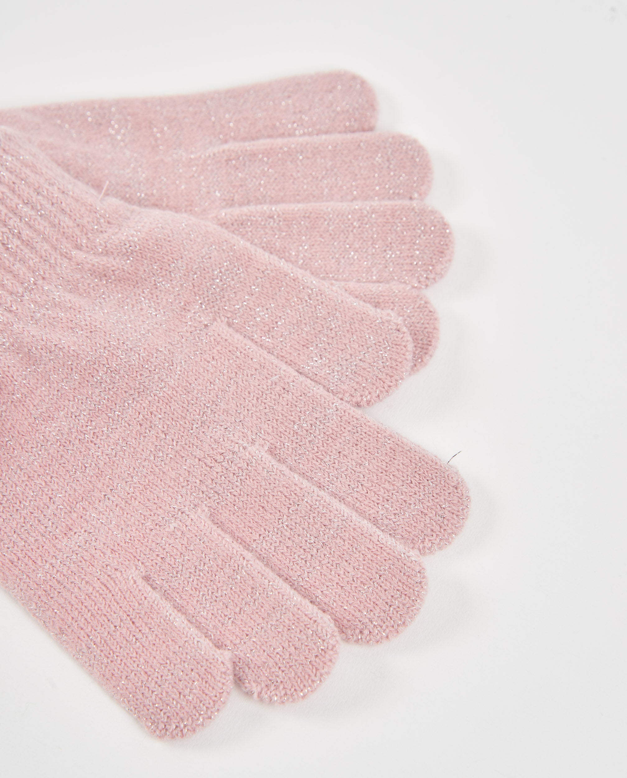 TucTuc Accessori Guanti Bambina Rosa Tricot Fiocco