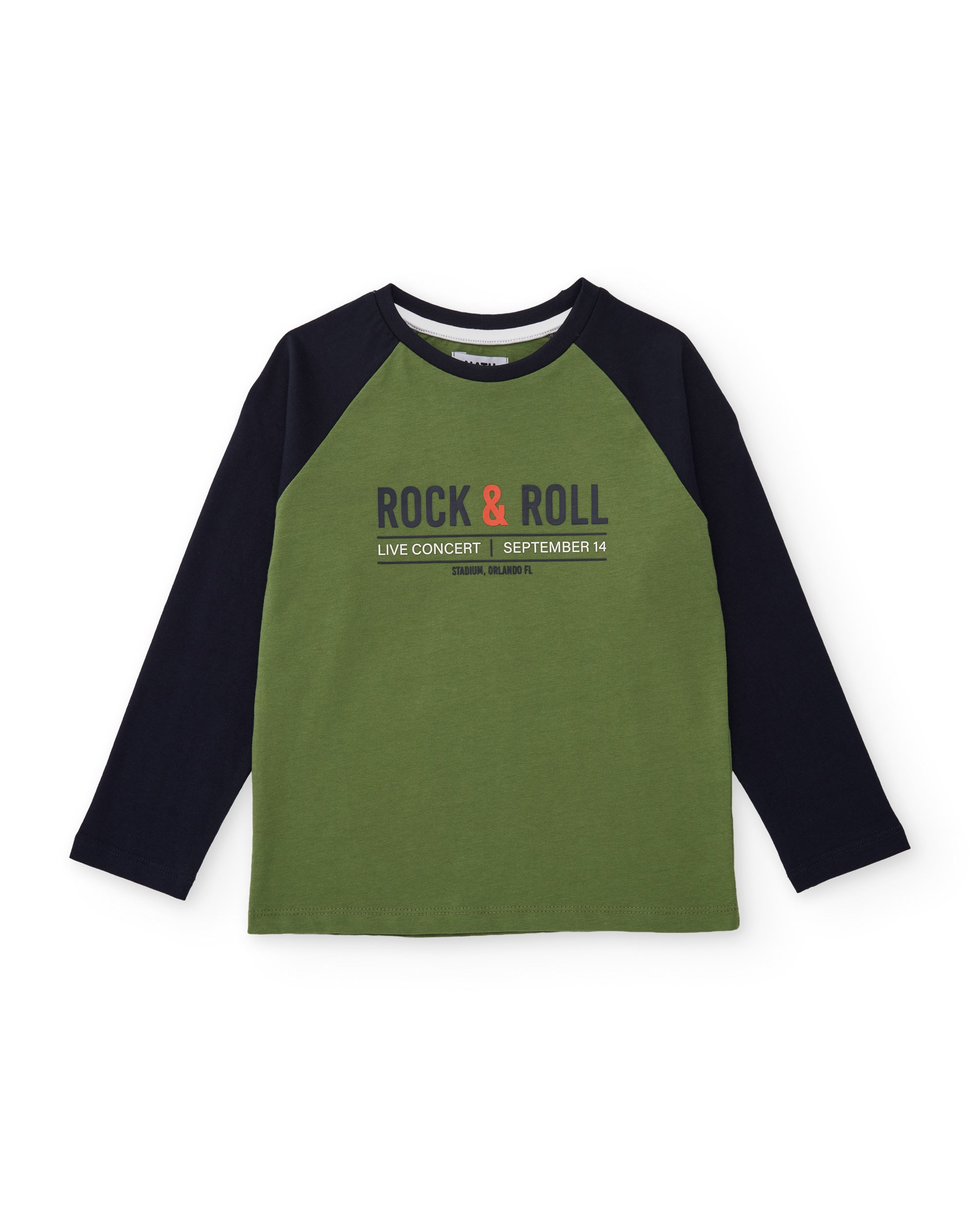 TucTuc Magliette maglia rock verde oliva maniche lunghe