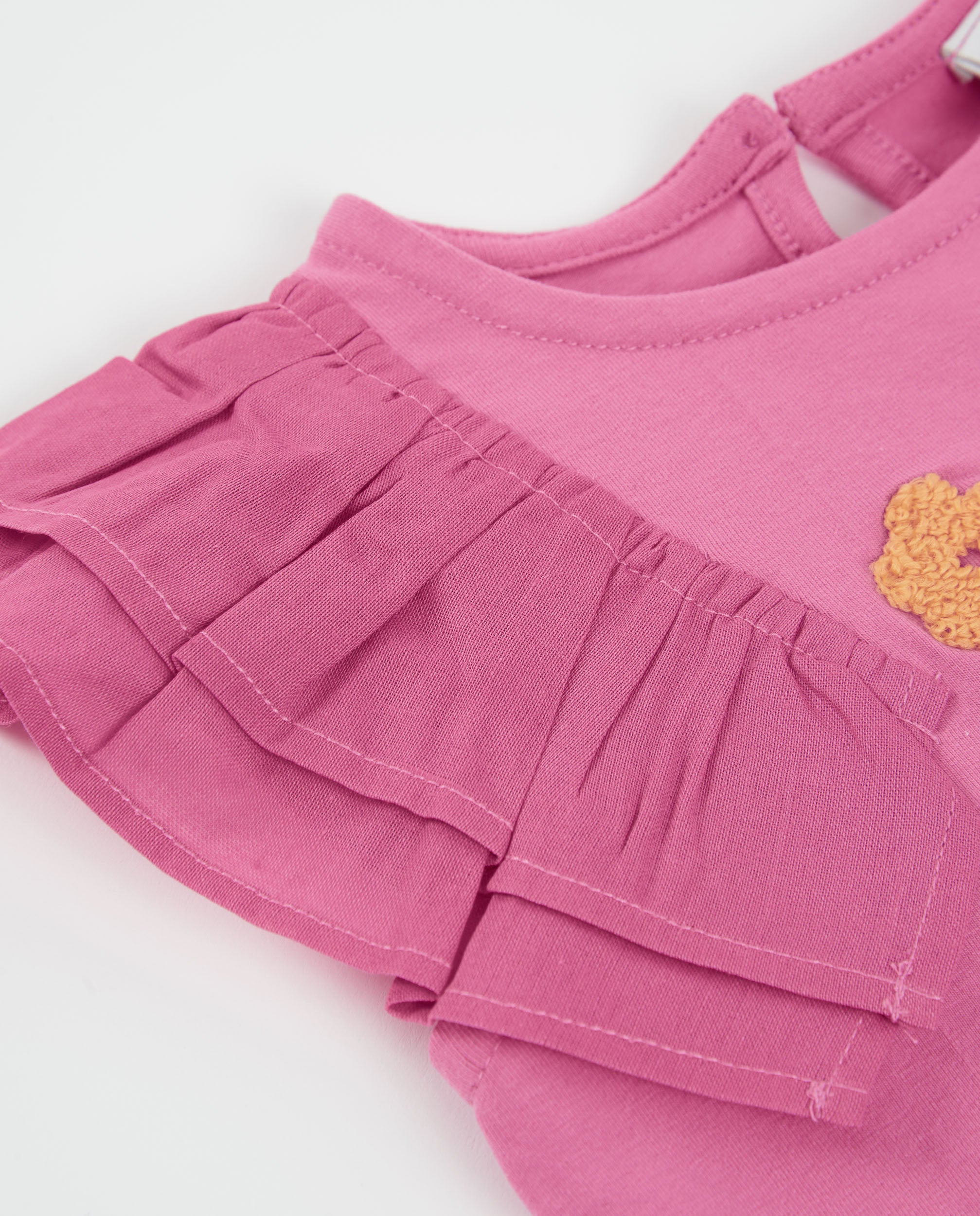 TucTuc Magliette T-shirt bambina rosa senza maniche cotone