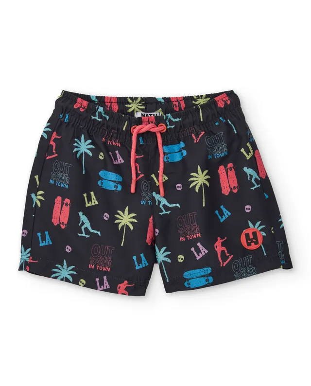 TucTuc Costumi Da Bagno Boxer Mare Bambino Skate Nero