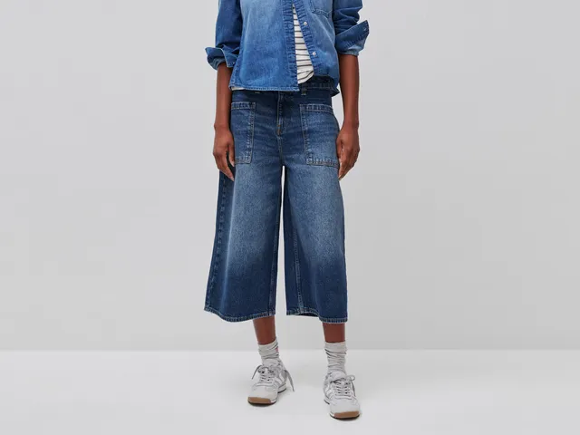 Benetton Trousers Bermuda denim cotone taglia 28