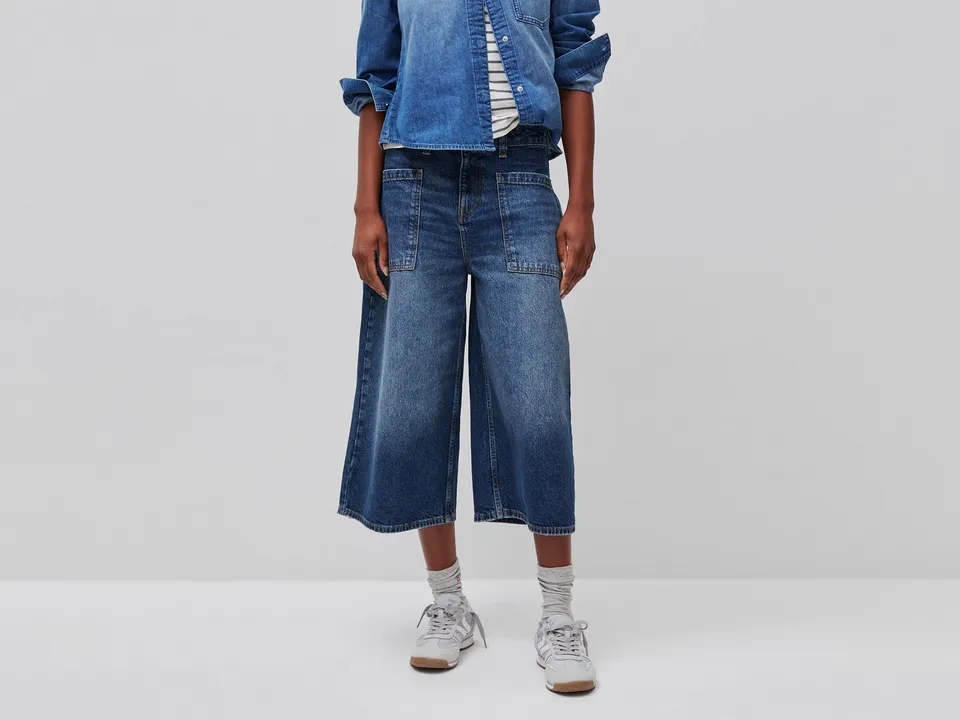 Benetton Trousers Bermuda denim cotone taglia 28