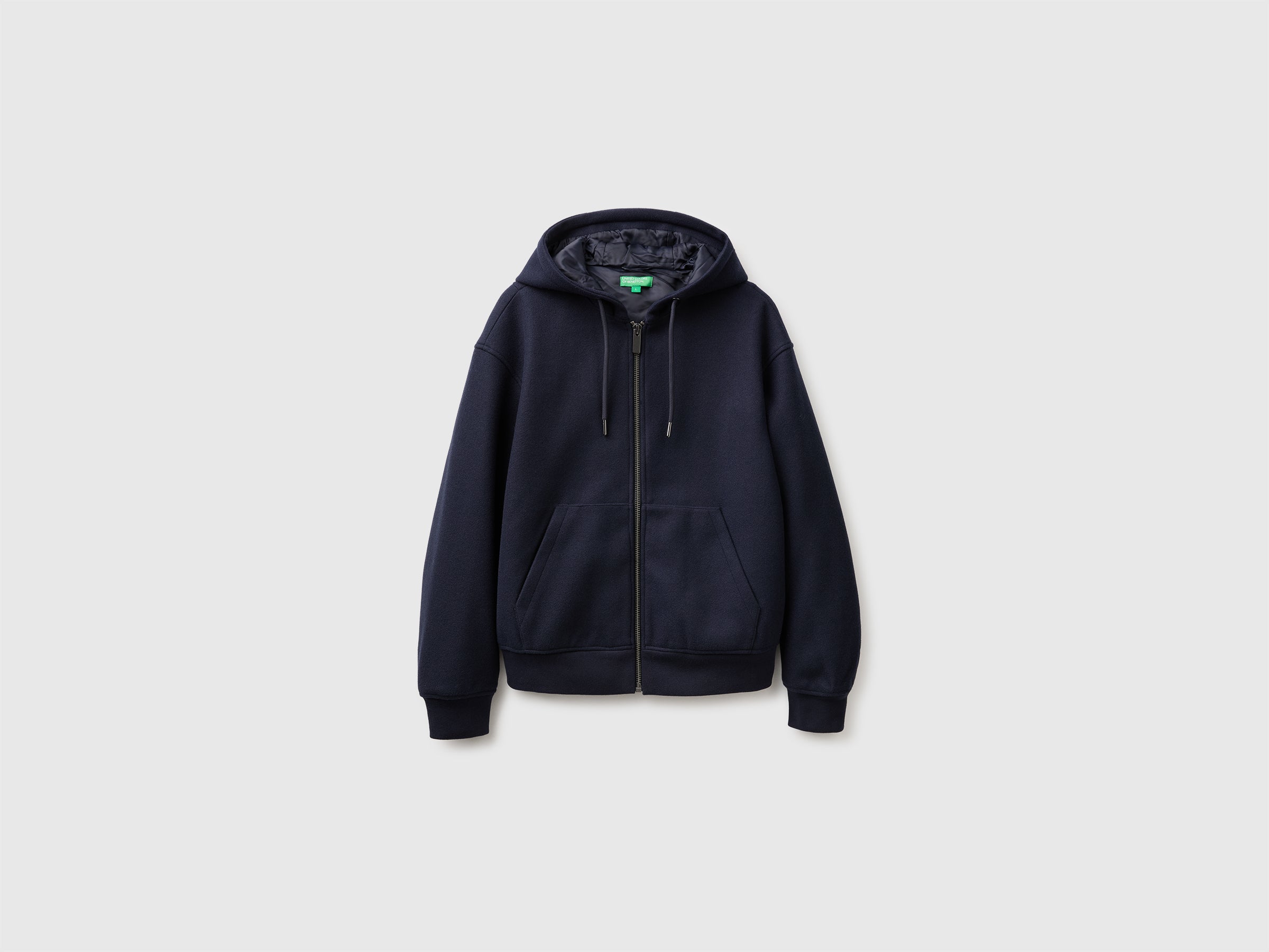 United Colors of Benetton Bomber Giacca Viscosa Cappuccio Zip