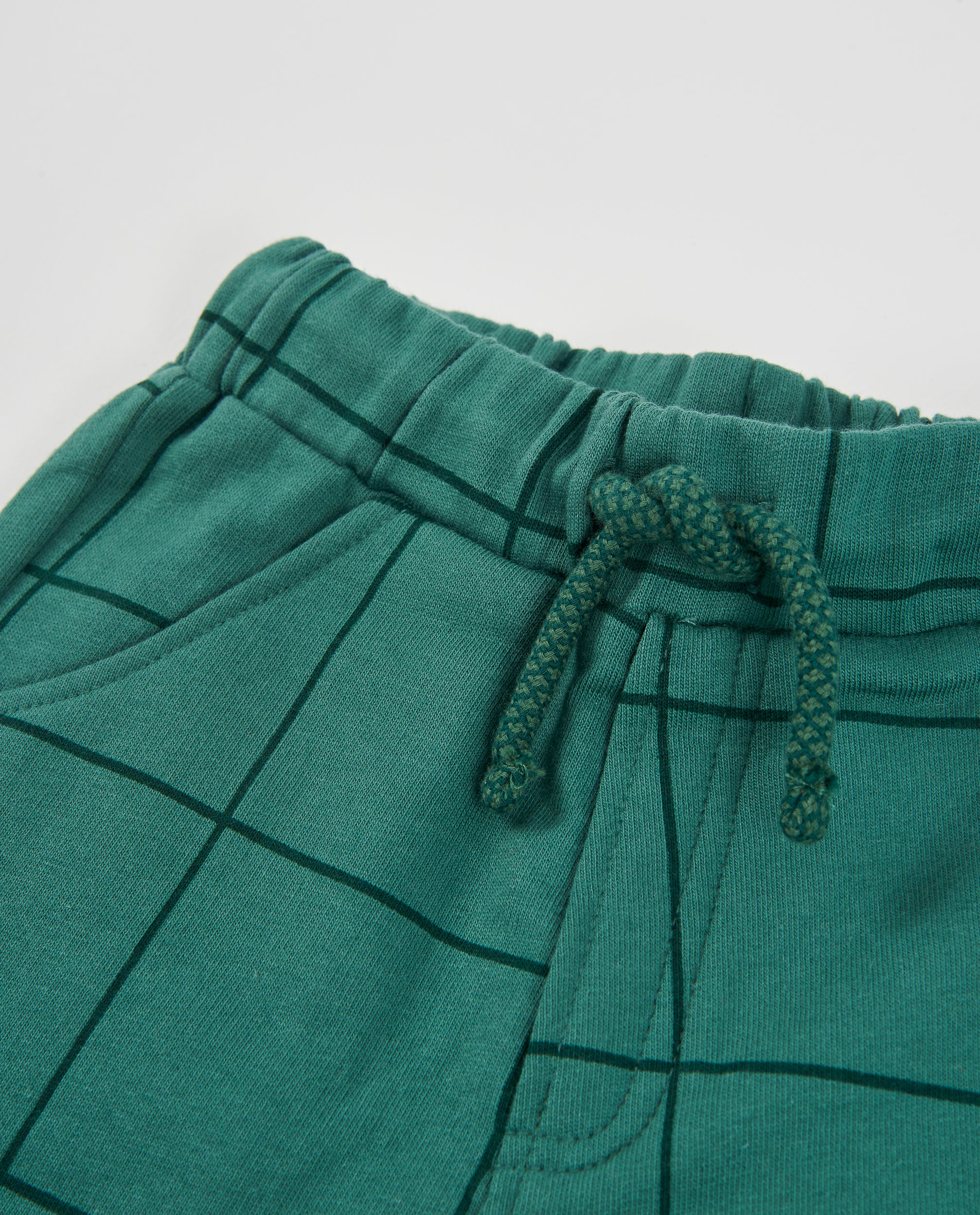 TucTuc Pantaloni pantalone tuta bimbo verde quadri