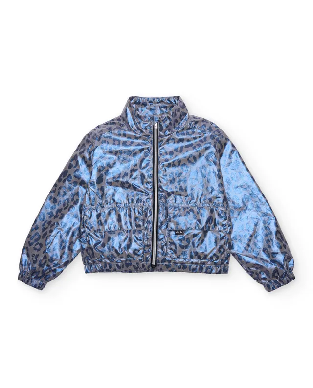 TucTuc Giacca animalier bambina lila zip leggera
