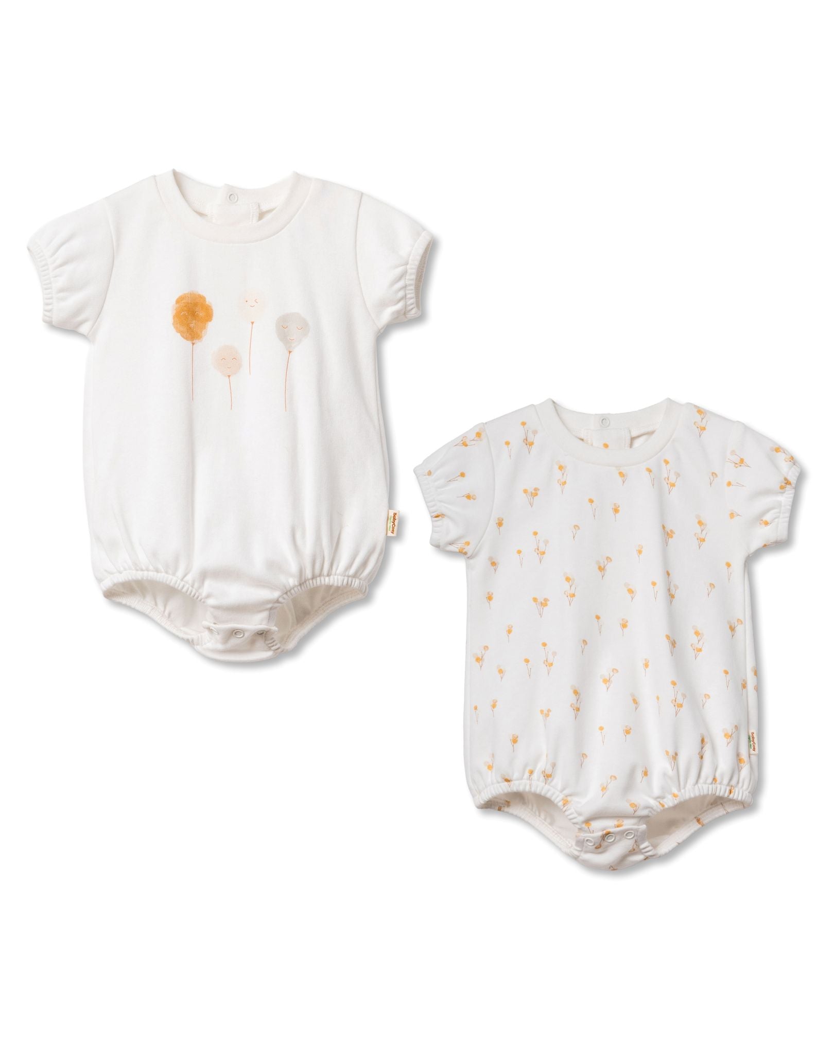 Baby Cosy Set 2 Pagliaccetti Cotone Organico Palloncini Estate